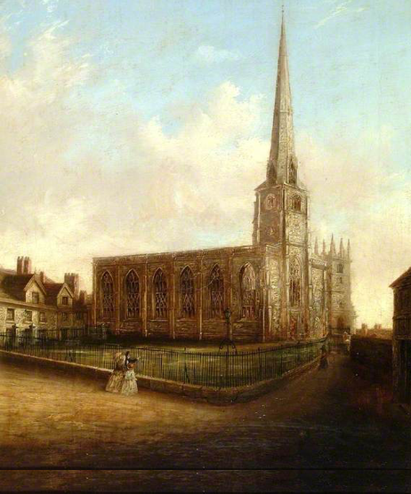 St Alkmund's Church painting